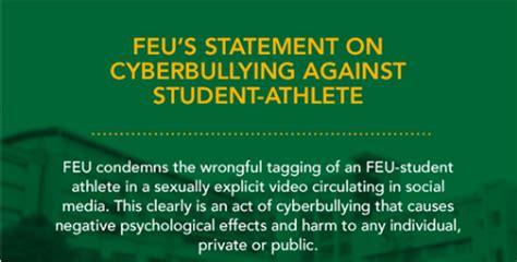 feu volleyball scandal|FEU denounces 'cyberbullying' incident involving student.